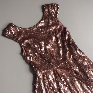 Bebe Gold Sequin Cocktail Dress dress size 4